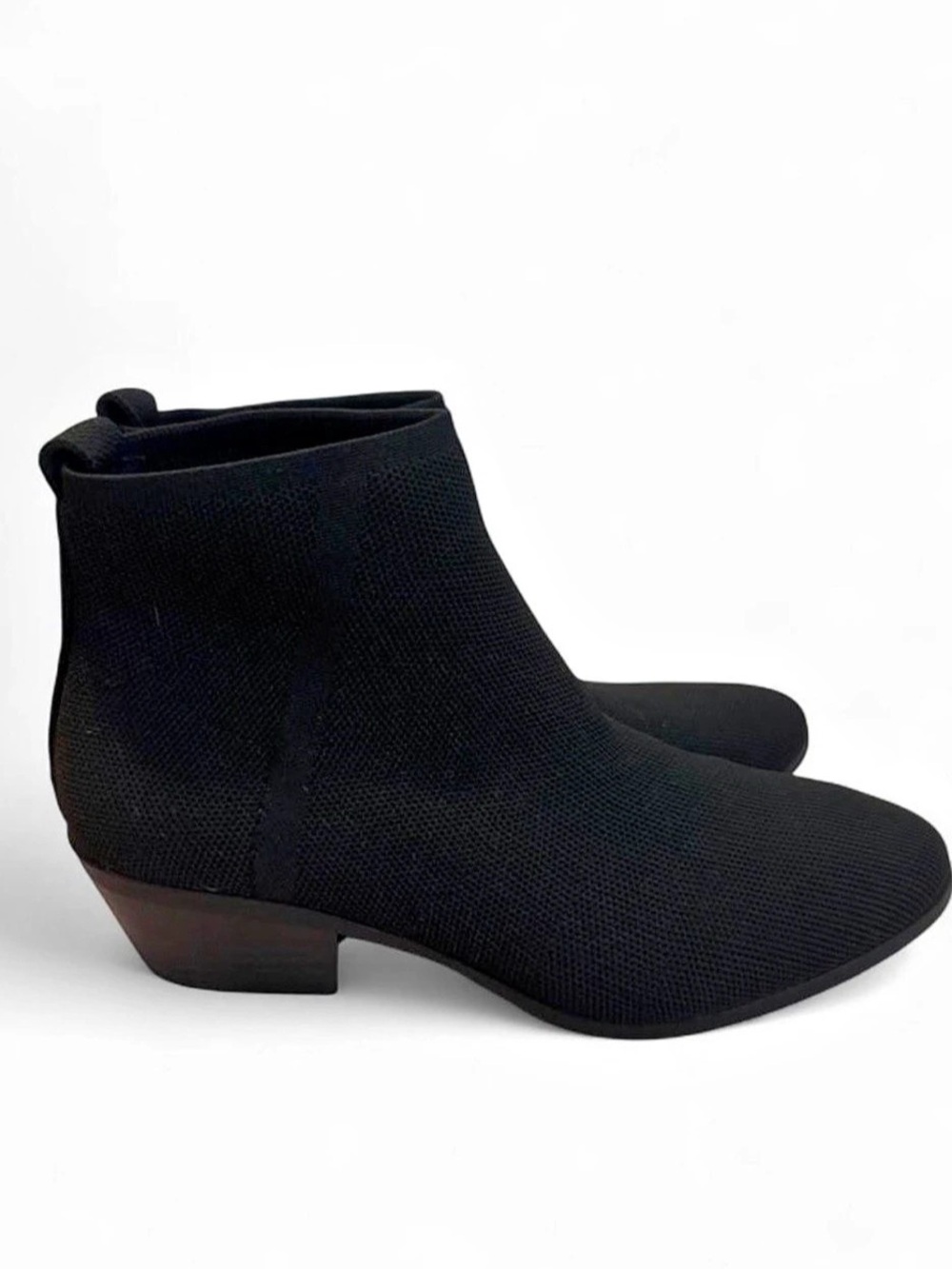 MTI Design Block Heeled Boots Black Ankle